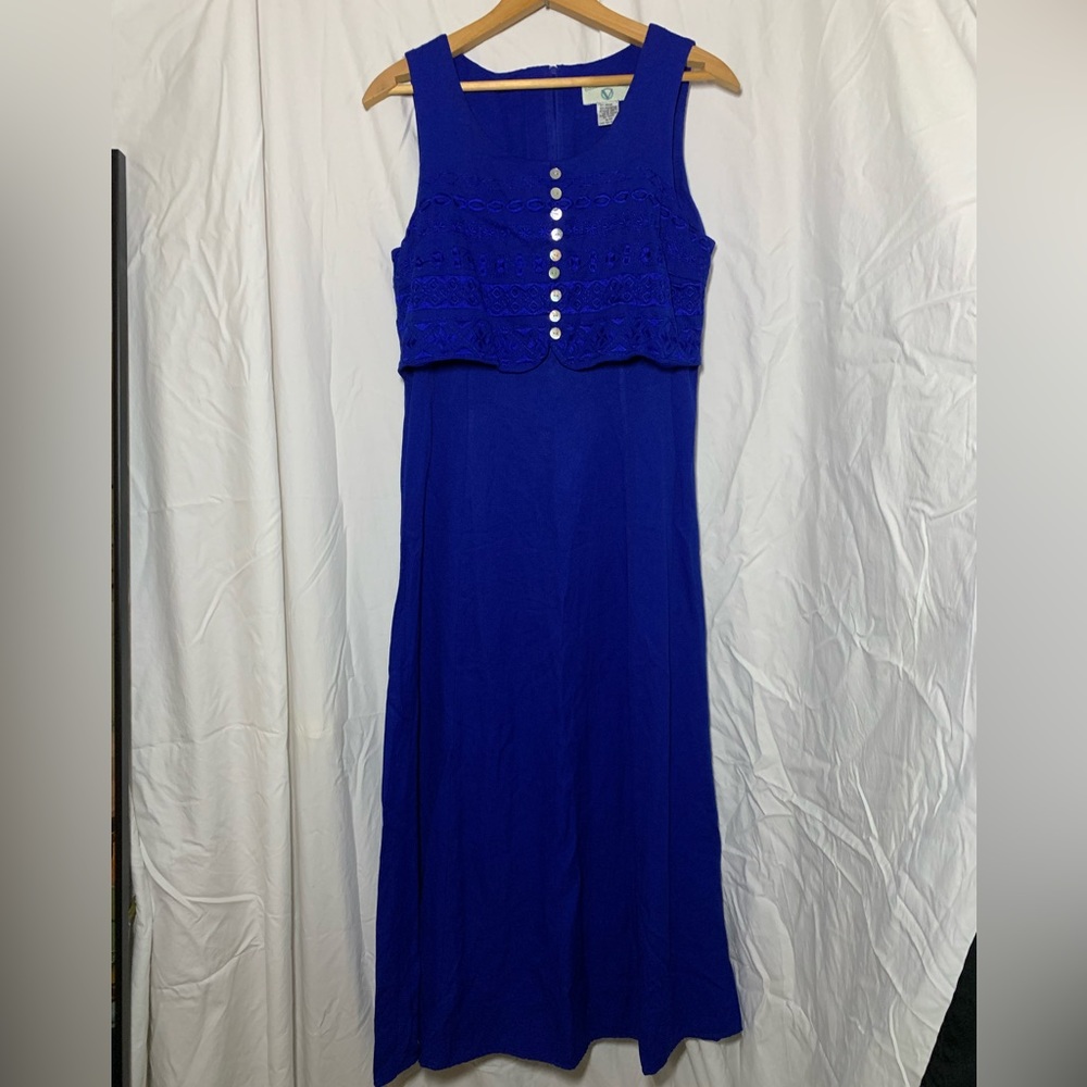 Beautiful Vintage Blue Long Dress